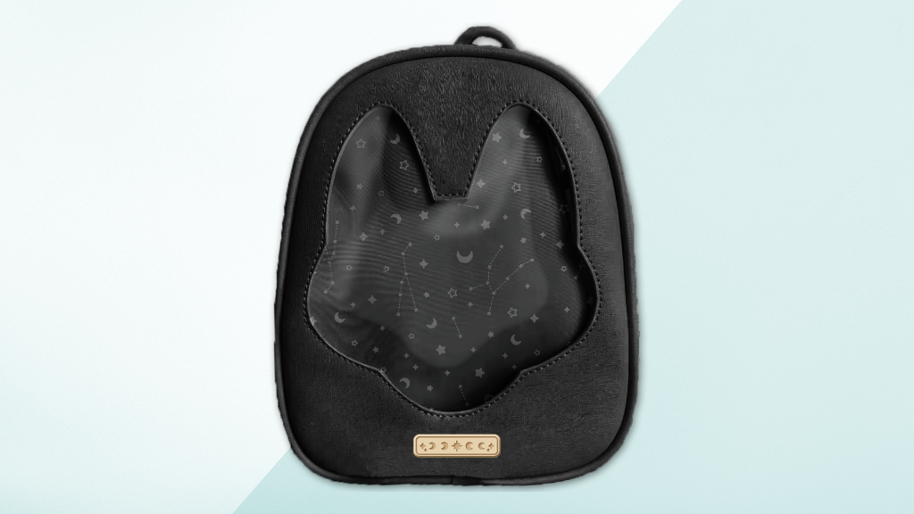Foxy Ita Bag - BLACK - Moonphase Plate with Gold Hardware