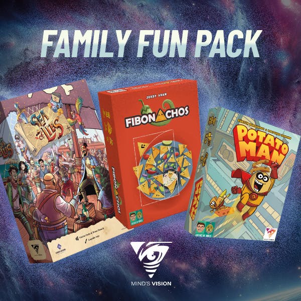 Family Fun Package (Potato Man, Fibonachos & Sea of Lies)