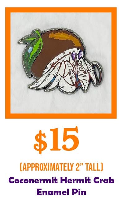 Coconermit Hermit Crab Enamel Pin