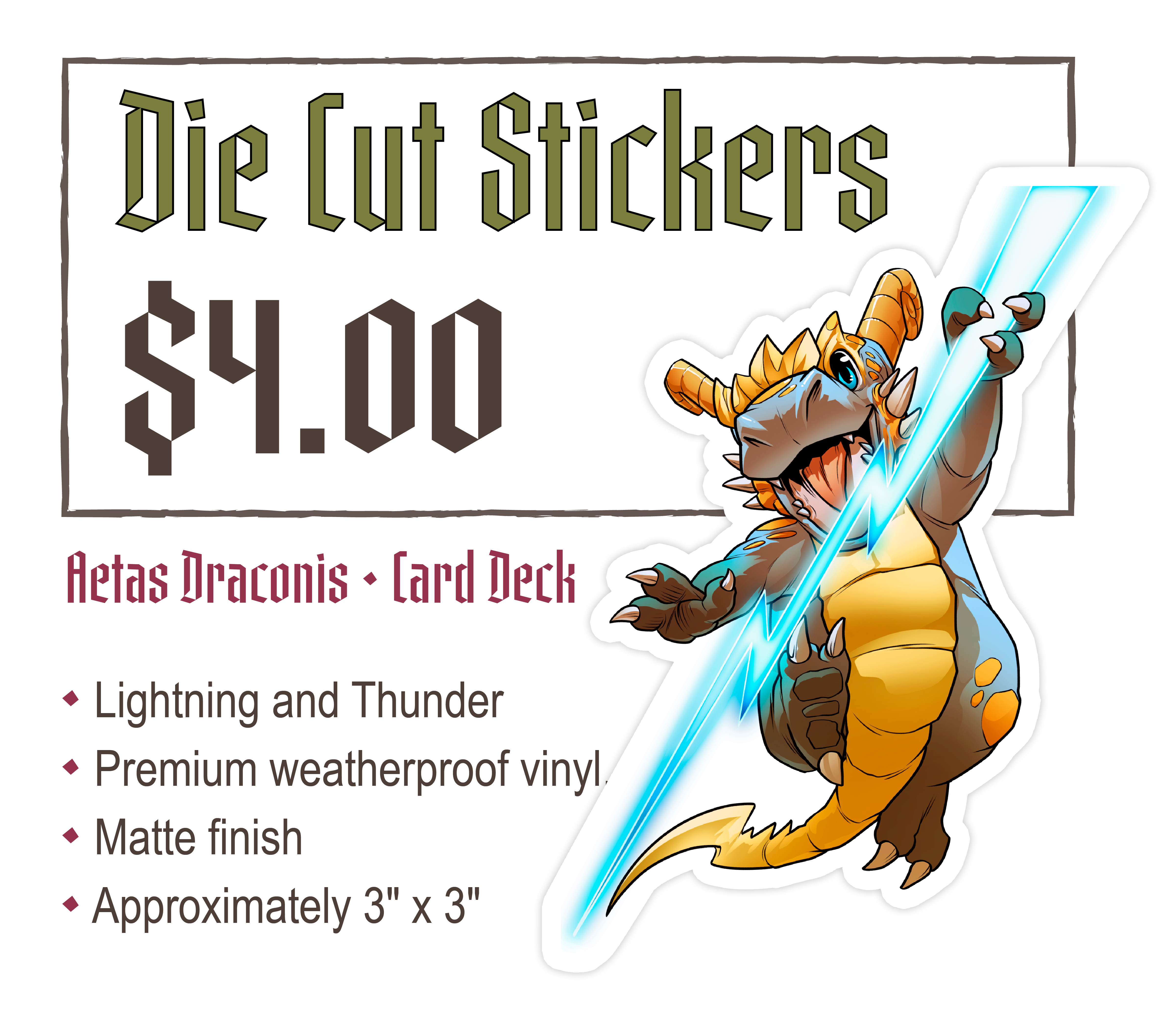 ✦ Aetas Draconis Die Cut Sticker