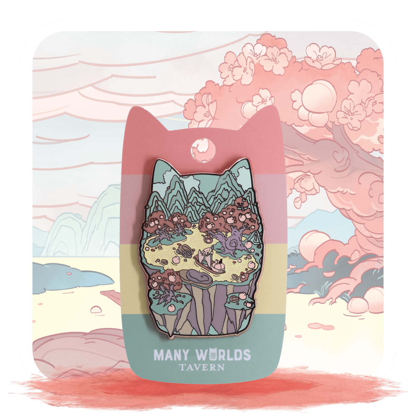 Nectraean Stream Realm Pin