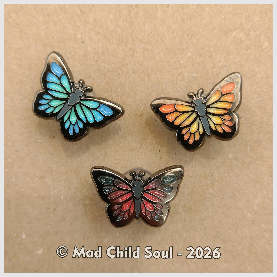 1x MINI PIN : Butterfly