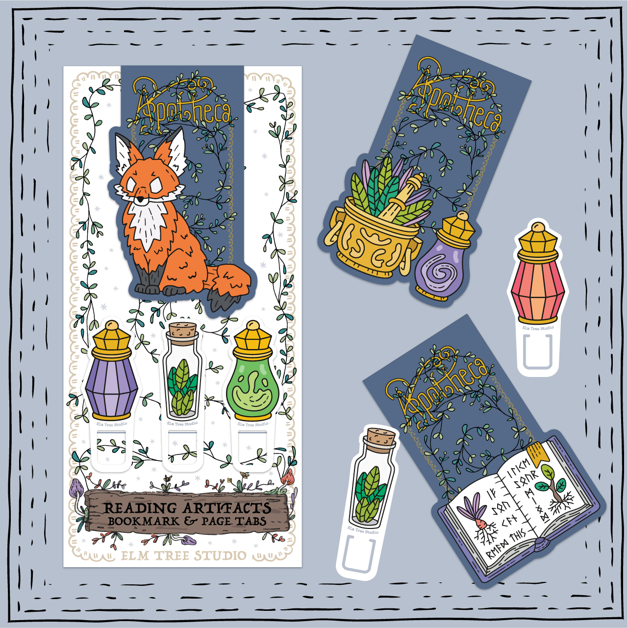 Reading Artifacts Bookmarks Set