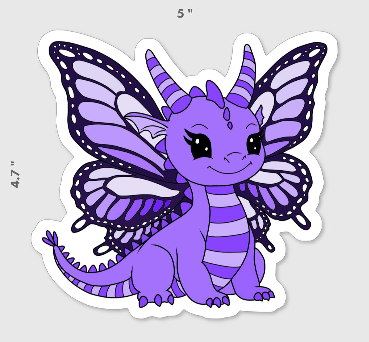 Butterfly Dragon Sticker