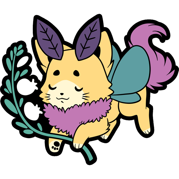 Sunberry with Flower 3 inch Sticker