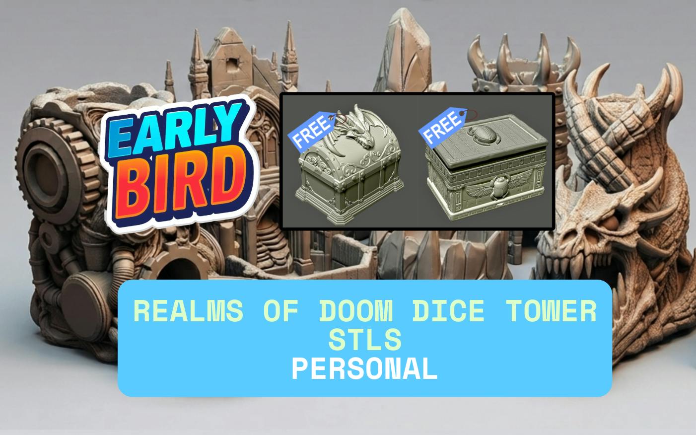 [Early Bird]Realms Of Doom Personal Tier + 2 Free Dice Box