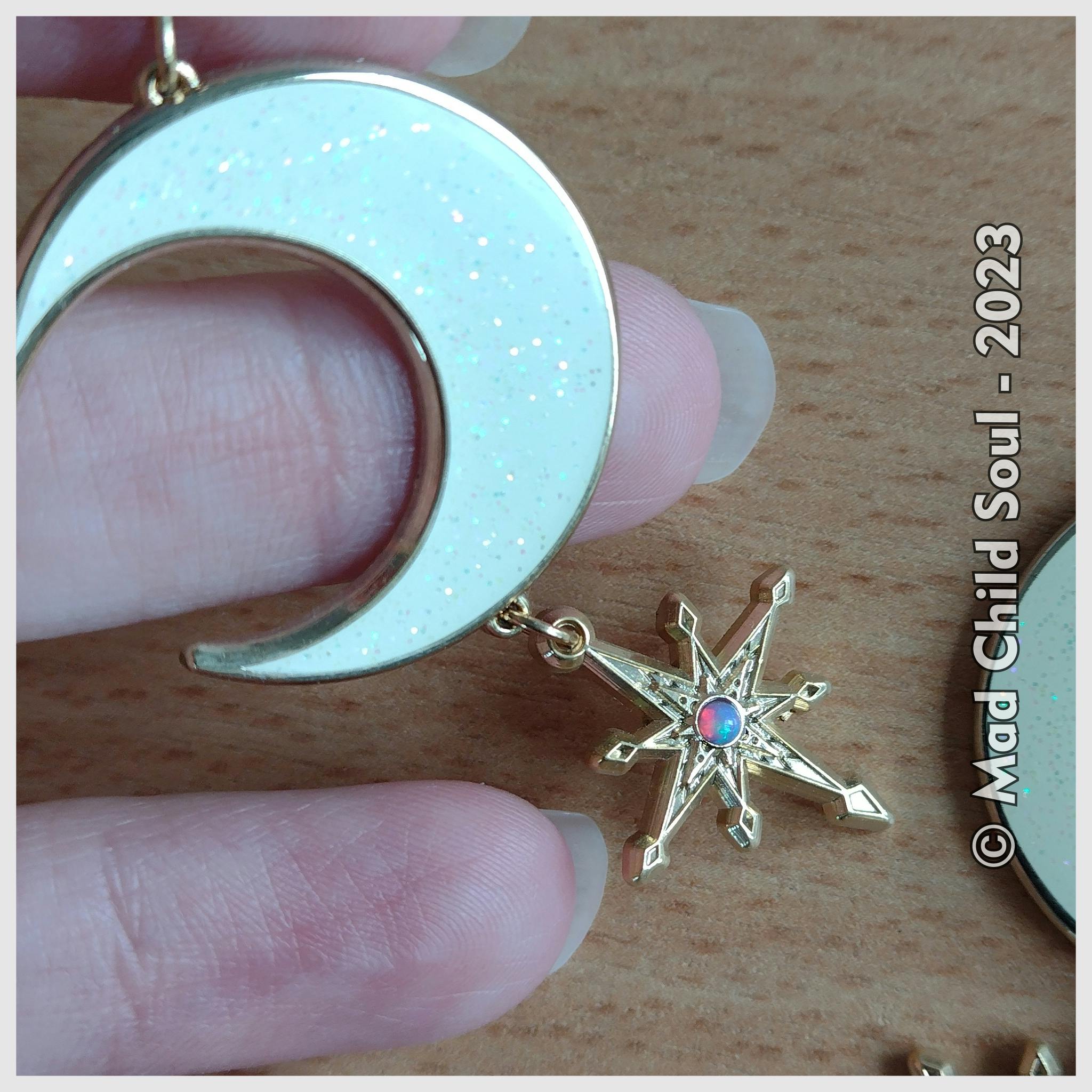 2x CHARM : Sirius Star - Purple Gem