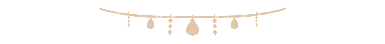 A small banner of a shimenawa