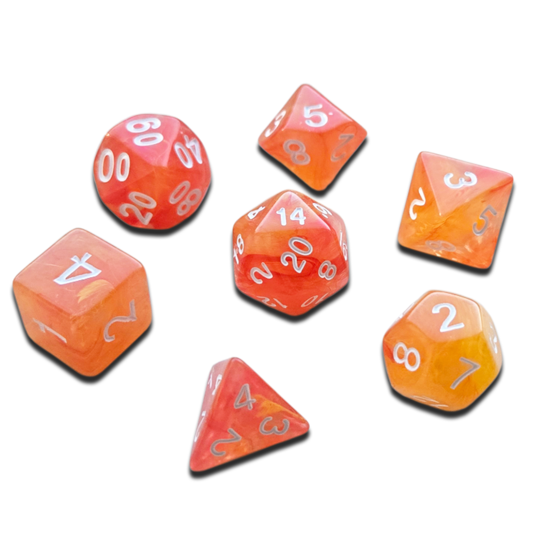 Dice Set (Fox Orange)