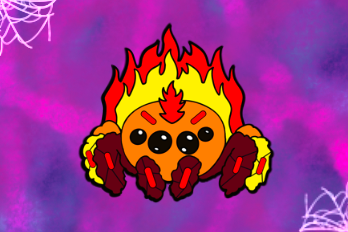 Hot Tamala's Jumping Spider Hard Enamel Pin