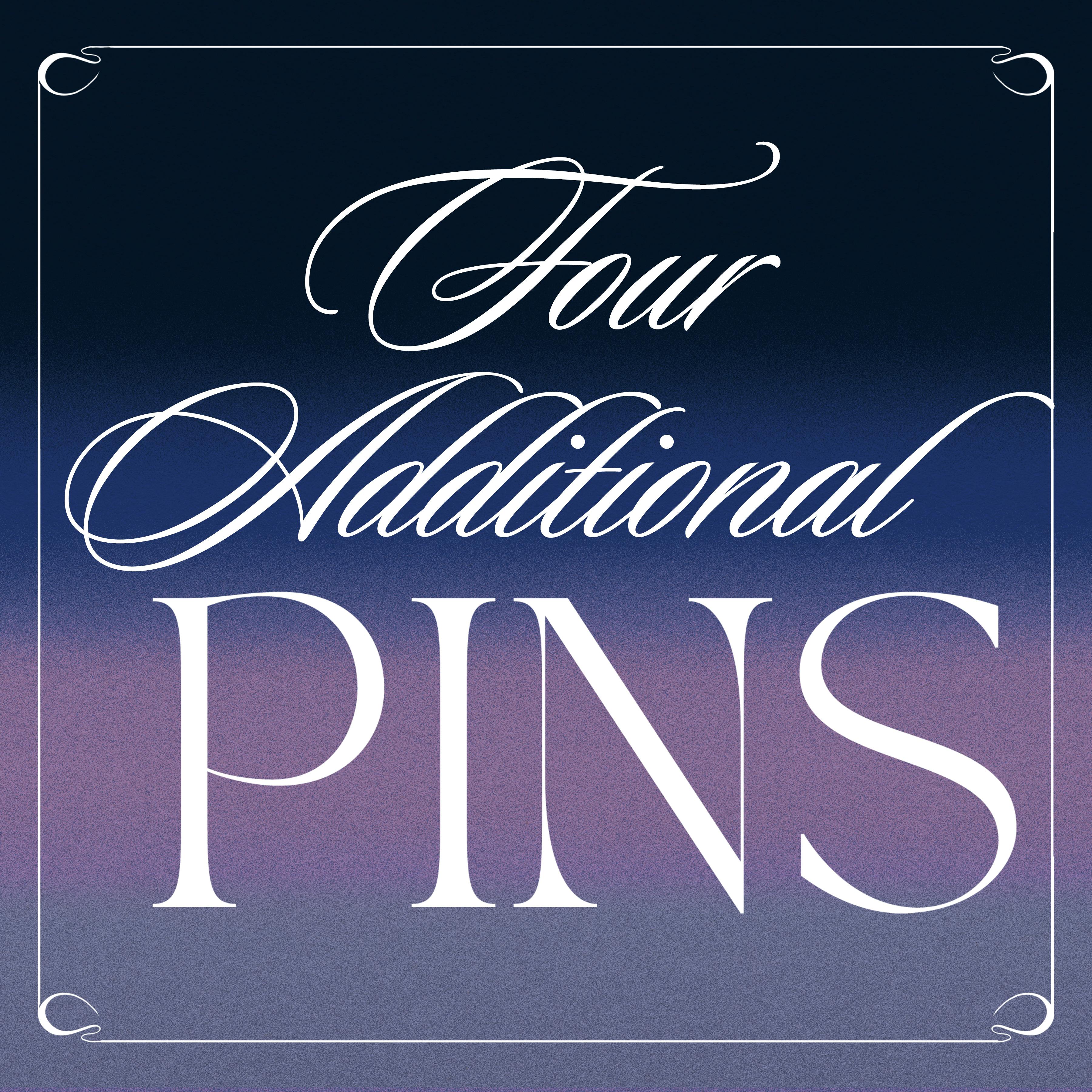 Additional Four Eternal Bloom: Dark Garden Pins (x4 Pins)