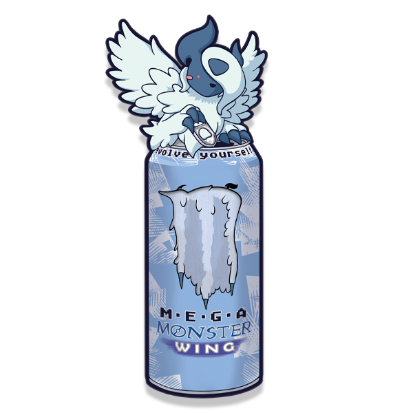 Energy drink night creature metallic sticker✨