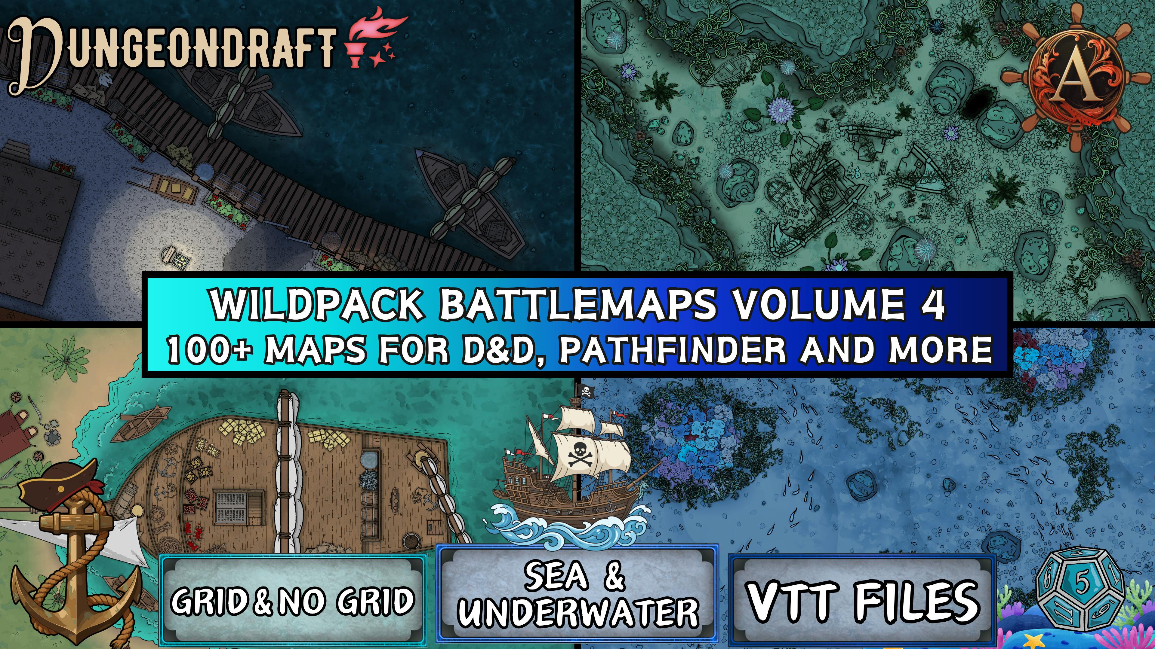 WildPack Vol 4: 100+ Maps for D&D, Pathfinder, and More