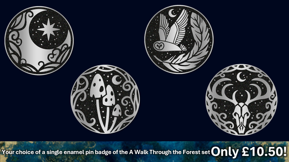 Single Forest Folk themed Enamel Pin Badge