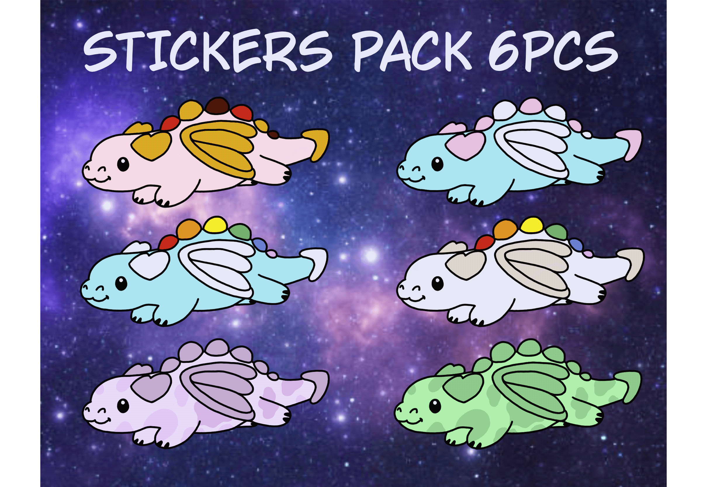 ⭐️ Blind bag stickers 6pcs ⭐️