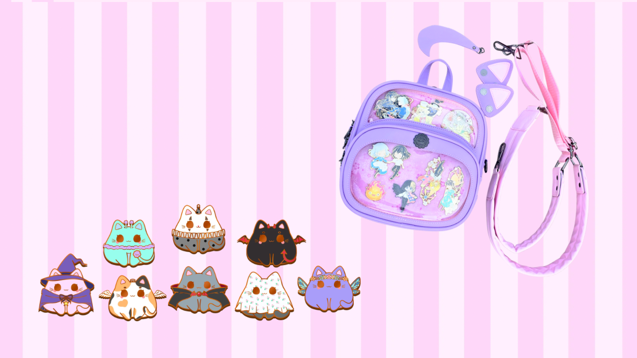 Chibi Kitta Ita and Enamel Pin Combo