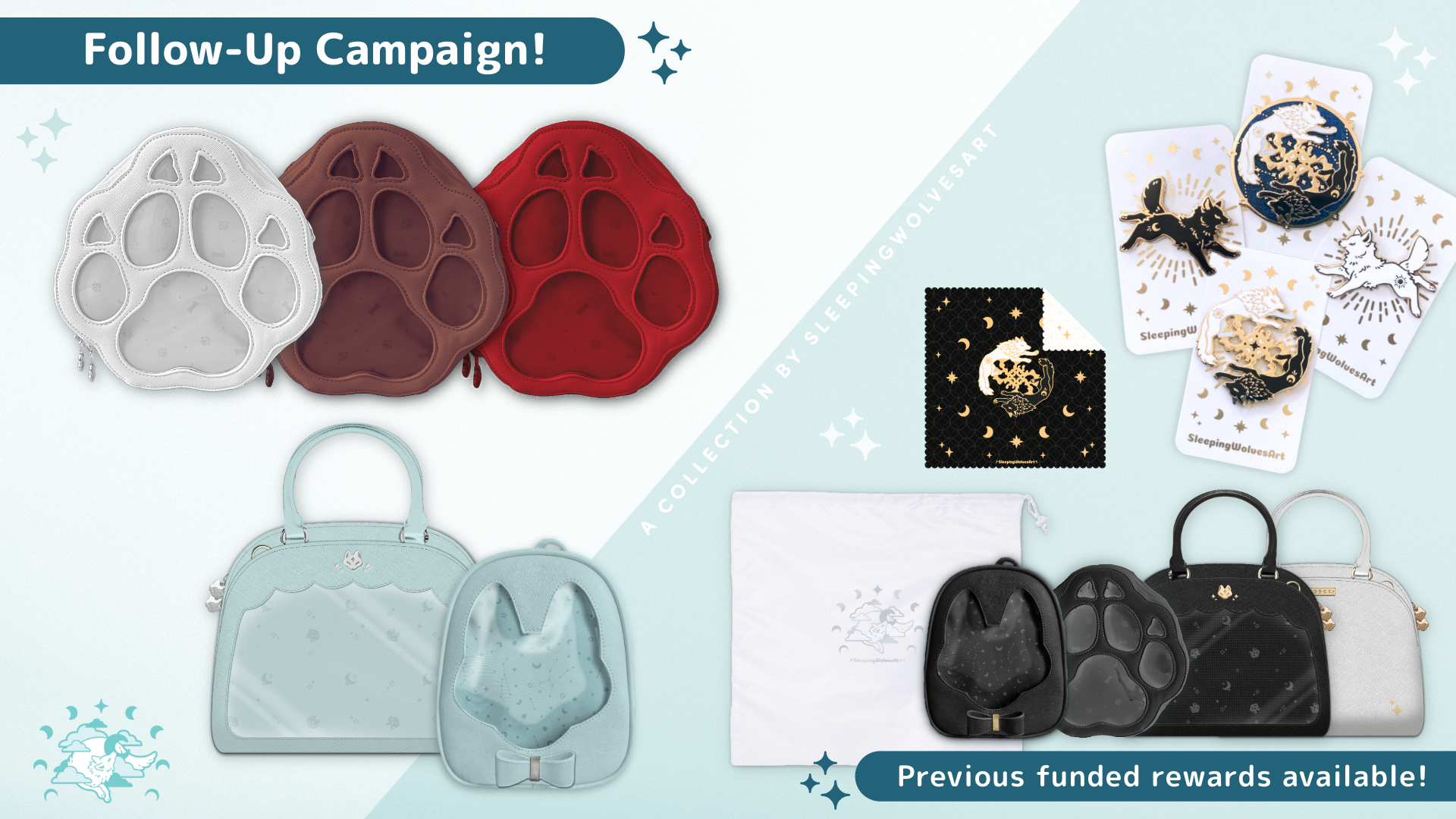 Sleepy Wolf Ita Bags: More Colors!