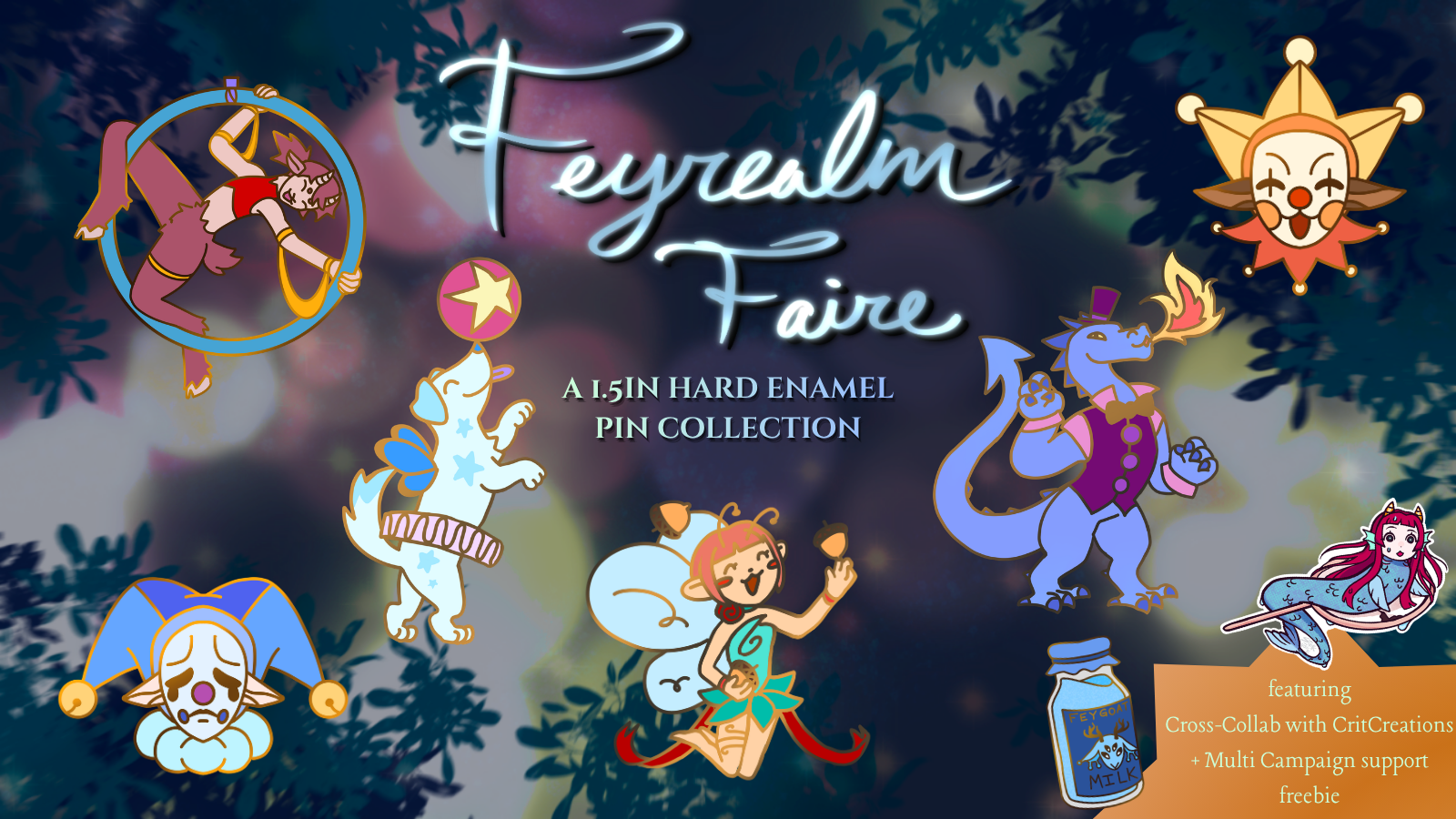 Feyrealm Faire - Dark Carnival Pin Collection