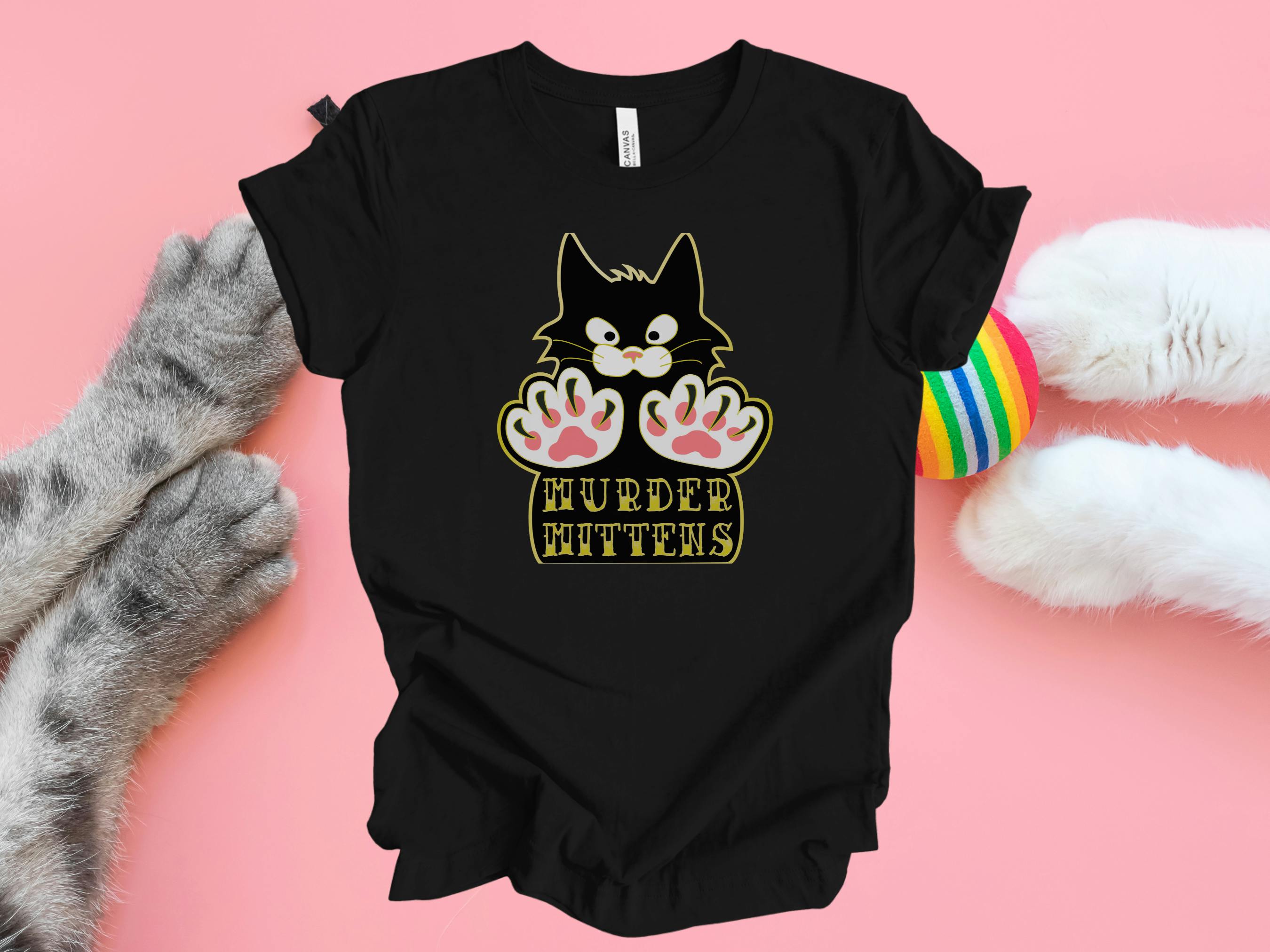 Murder Mittens T-shirt Add-on