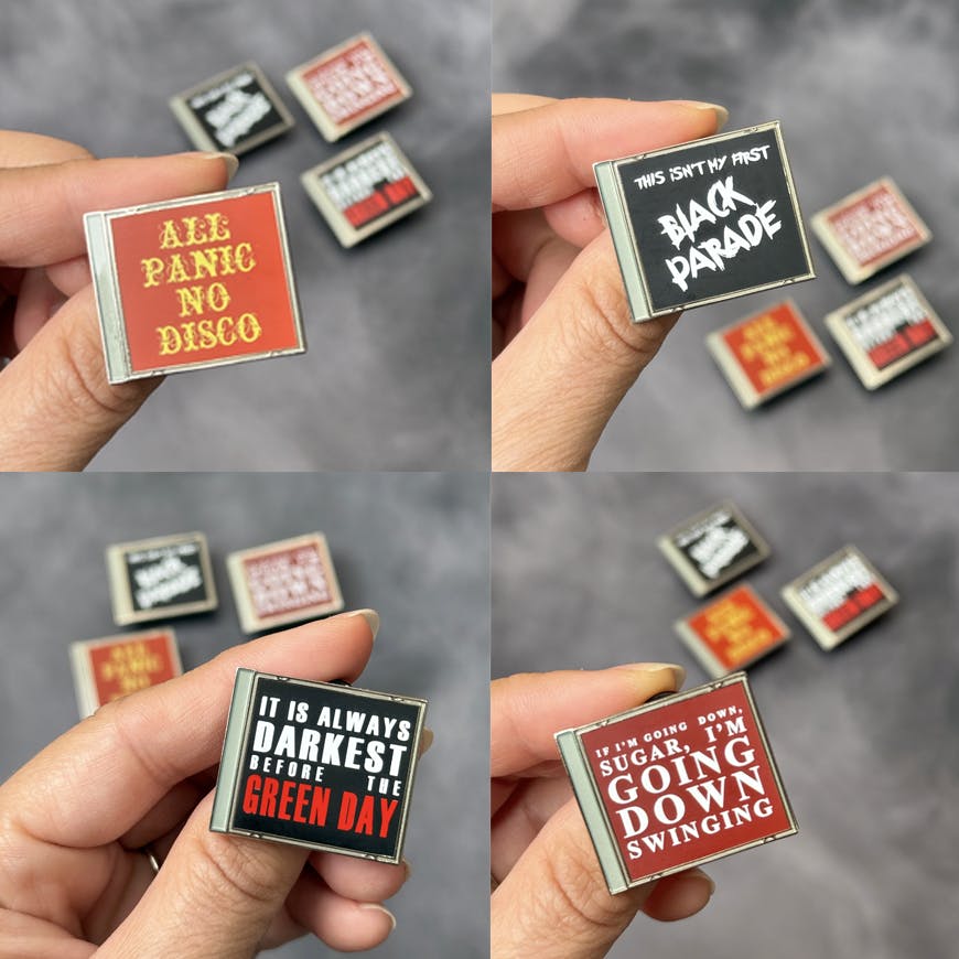 Millenial CDs Enamel Pin Bundle