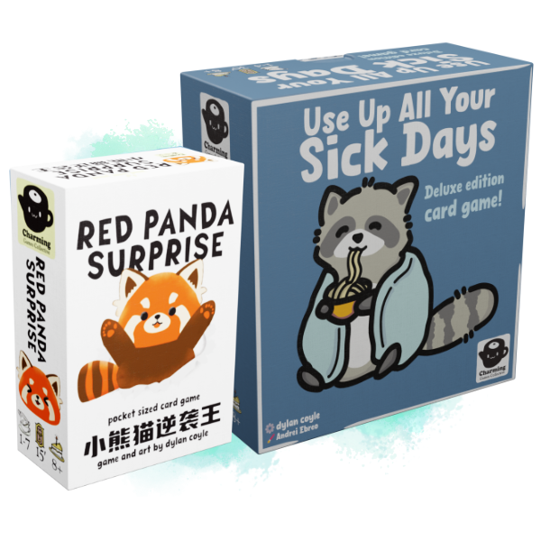 2 games! Red Panda Surprise + Use Up All Your Sick Days deluxe