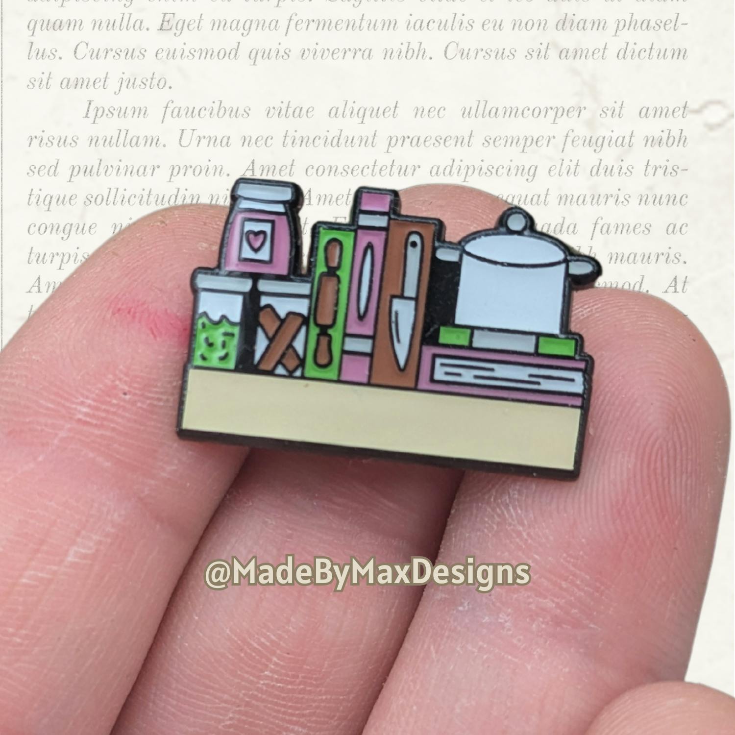 Cooking Mini Bookshelf Pin