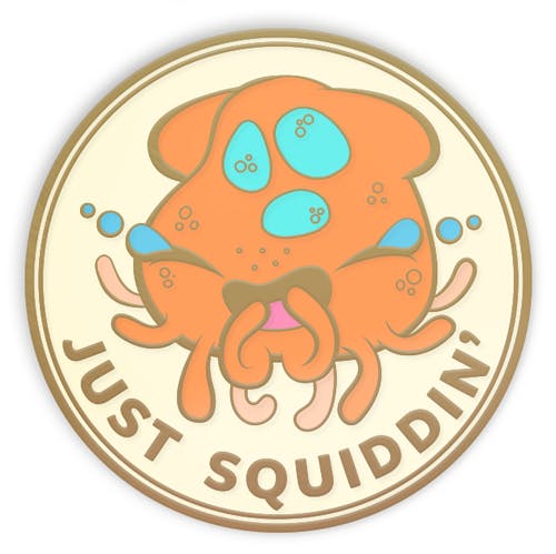 [EU&EE] Just Squiddin' Enamel Pin