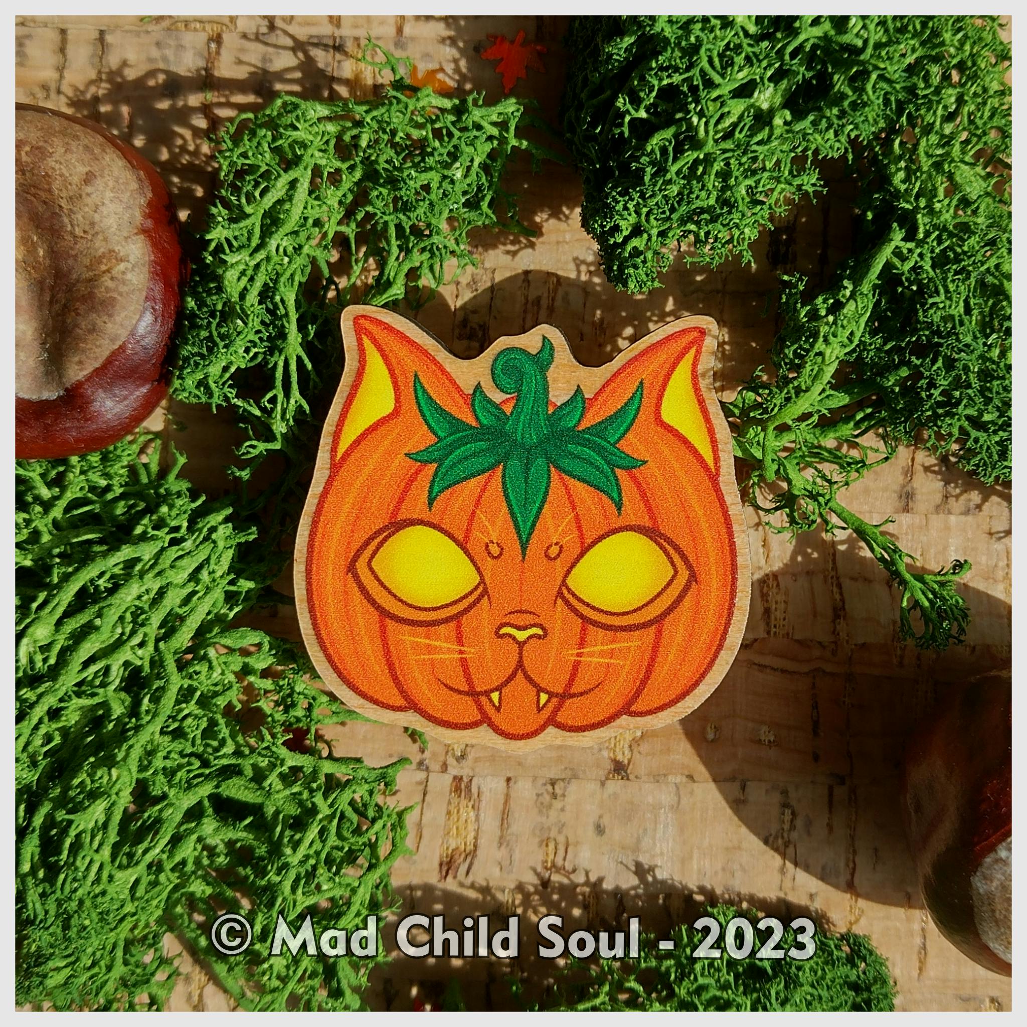 1x Jack-o'-lantern Pumpkitty