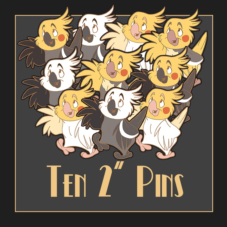 TEN 2" PINS