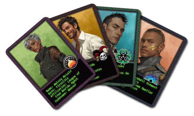 Small Art Cards, Set of 4