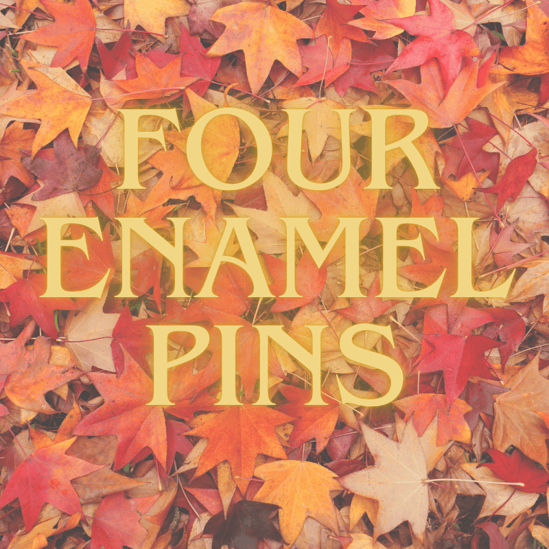 Four Enamel Pins