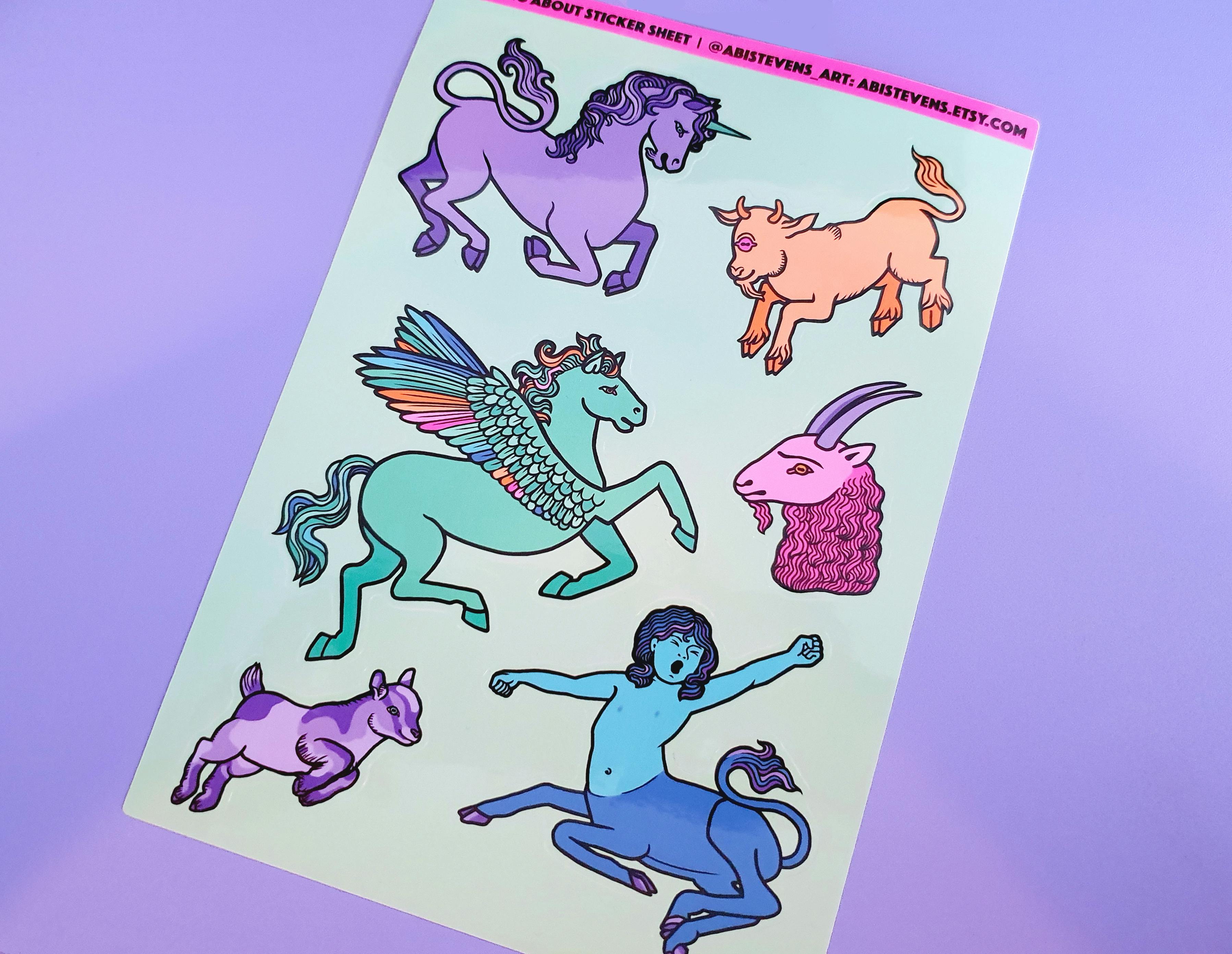 Trotting Around Sticker Sheet