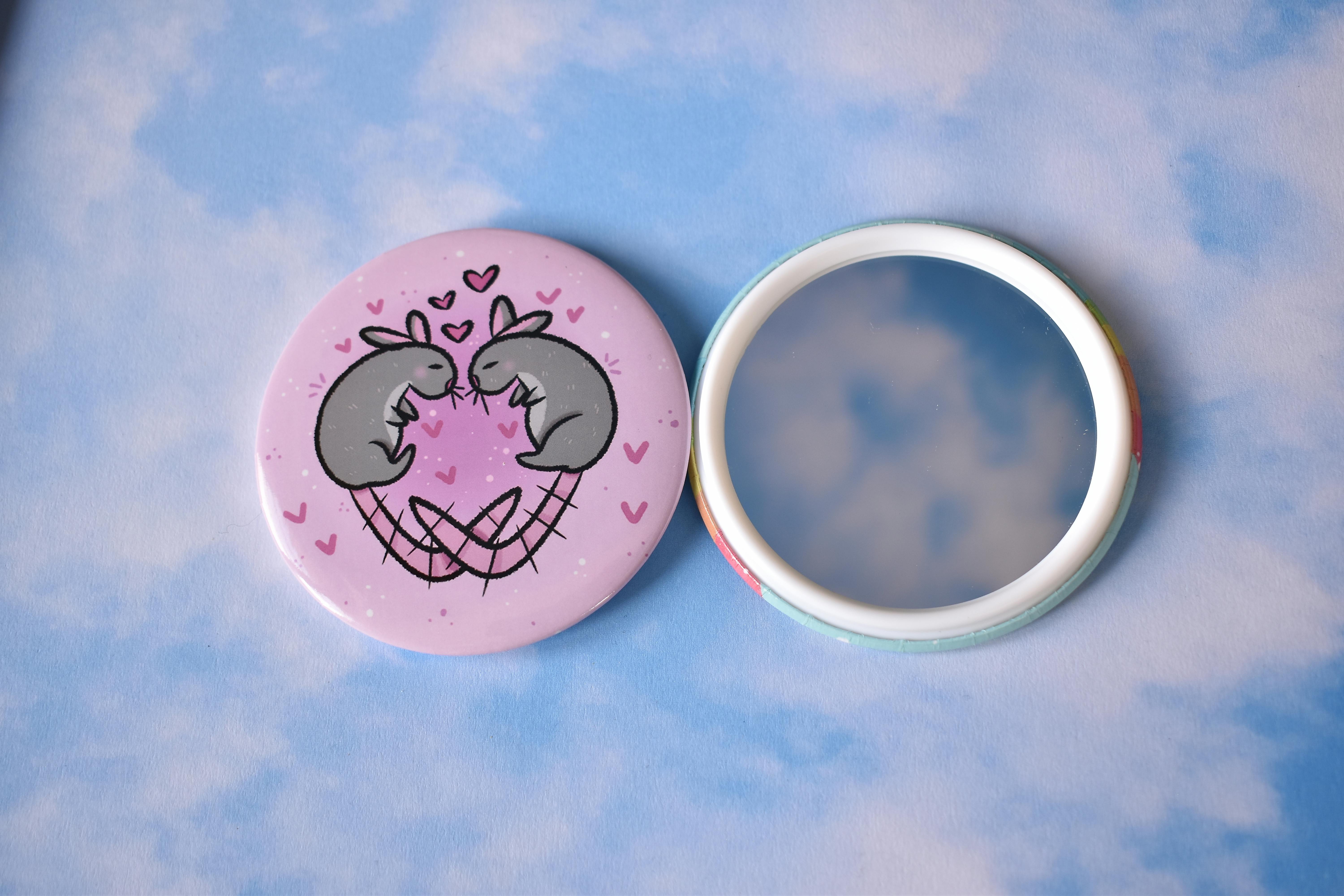 Love Rats 3" Hand Mirror