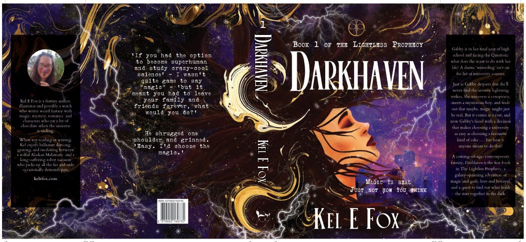 final draft of the Darkhaven OCO dust jacket