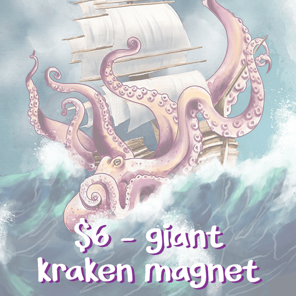 Giant Kraken magnet