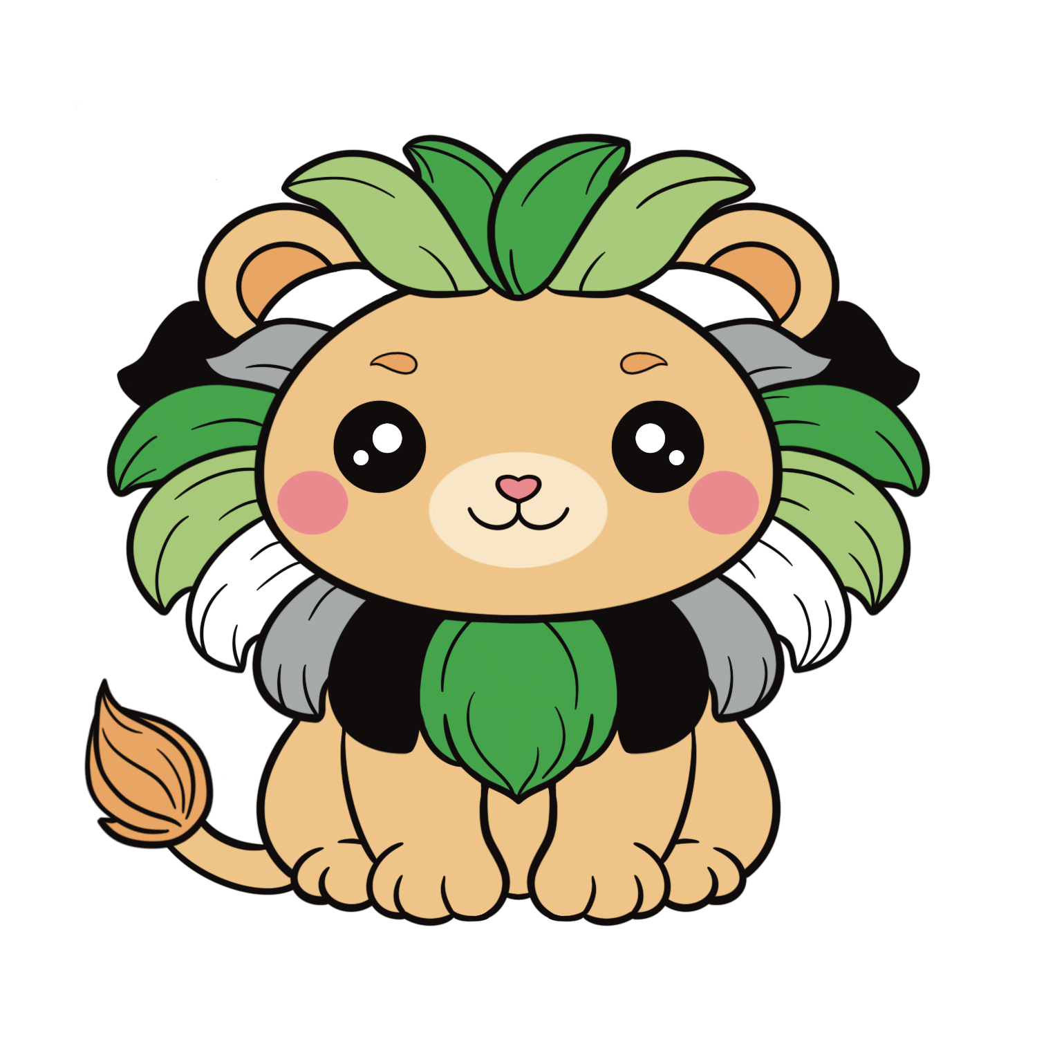Aromantic Lion Pin