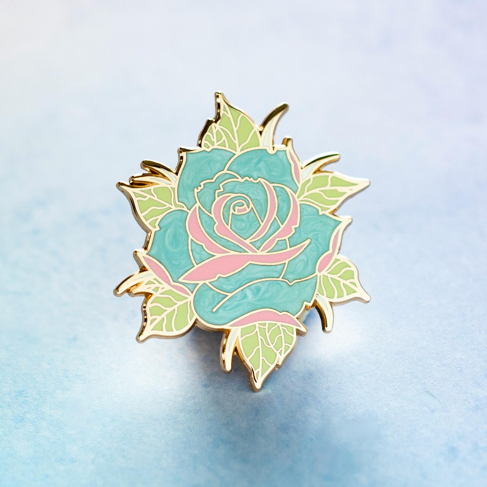 Neo Rose Pin - Trans Pride