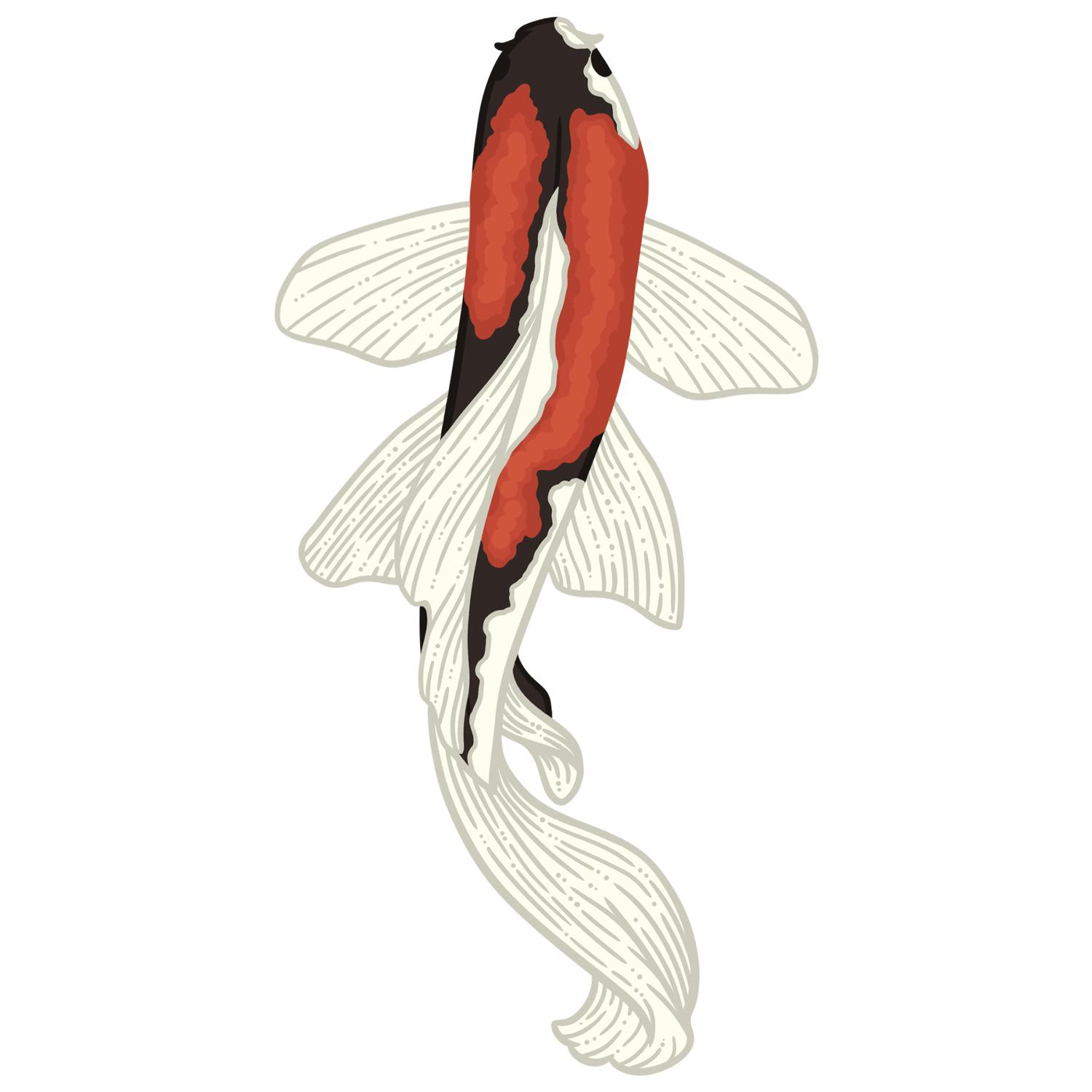 Red Enamel Koi Fish Magnet	
