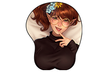 Cushioned Mousepad - Clover Chrysantemum