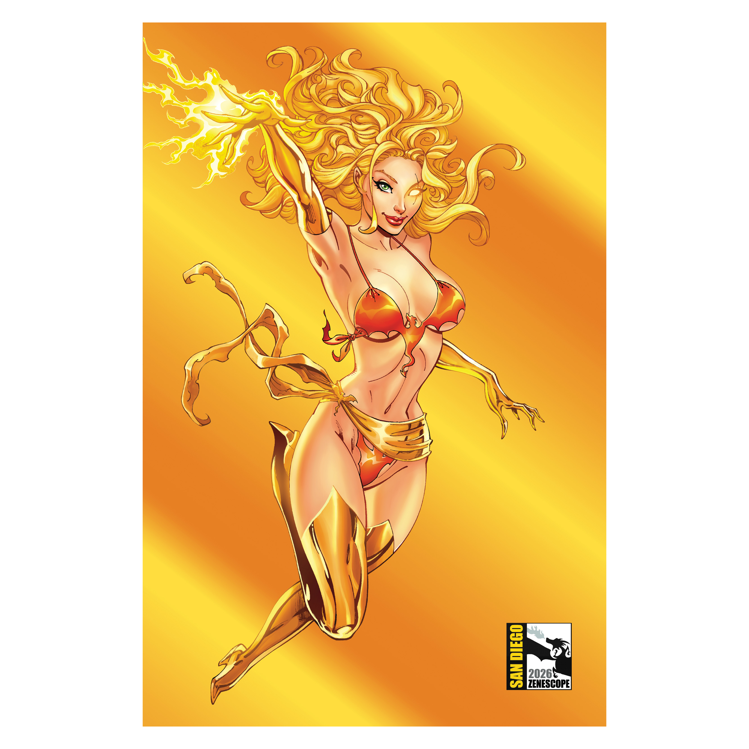 Robyn Cosplay Lingerie Gold Foil