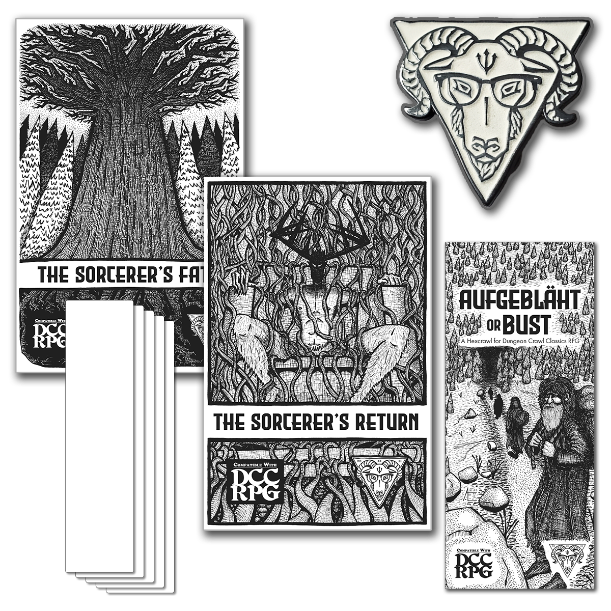 The Sorcerer's Bundle DCC (Print+PDF) + FREE Glow-in-the-Dark Enamel Pin ($10 Value!)