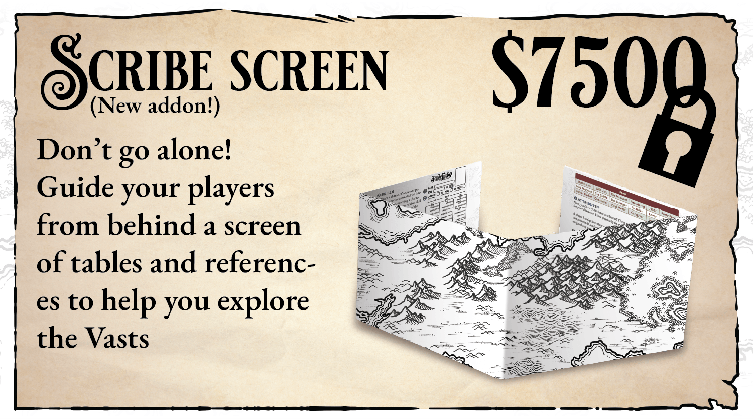 Seventh Stretch Goal: Scribe Screen!