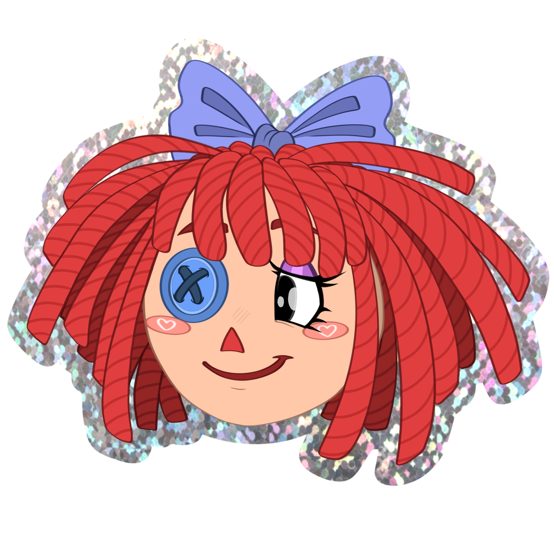 Raggie Glitter Sticker