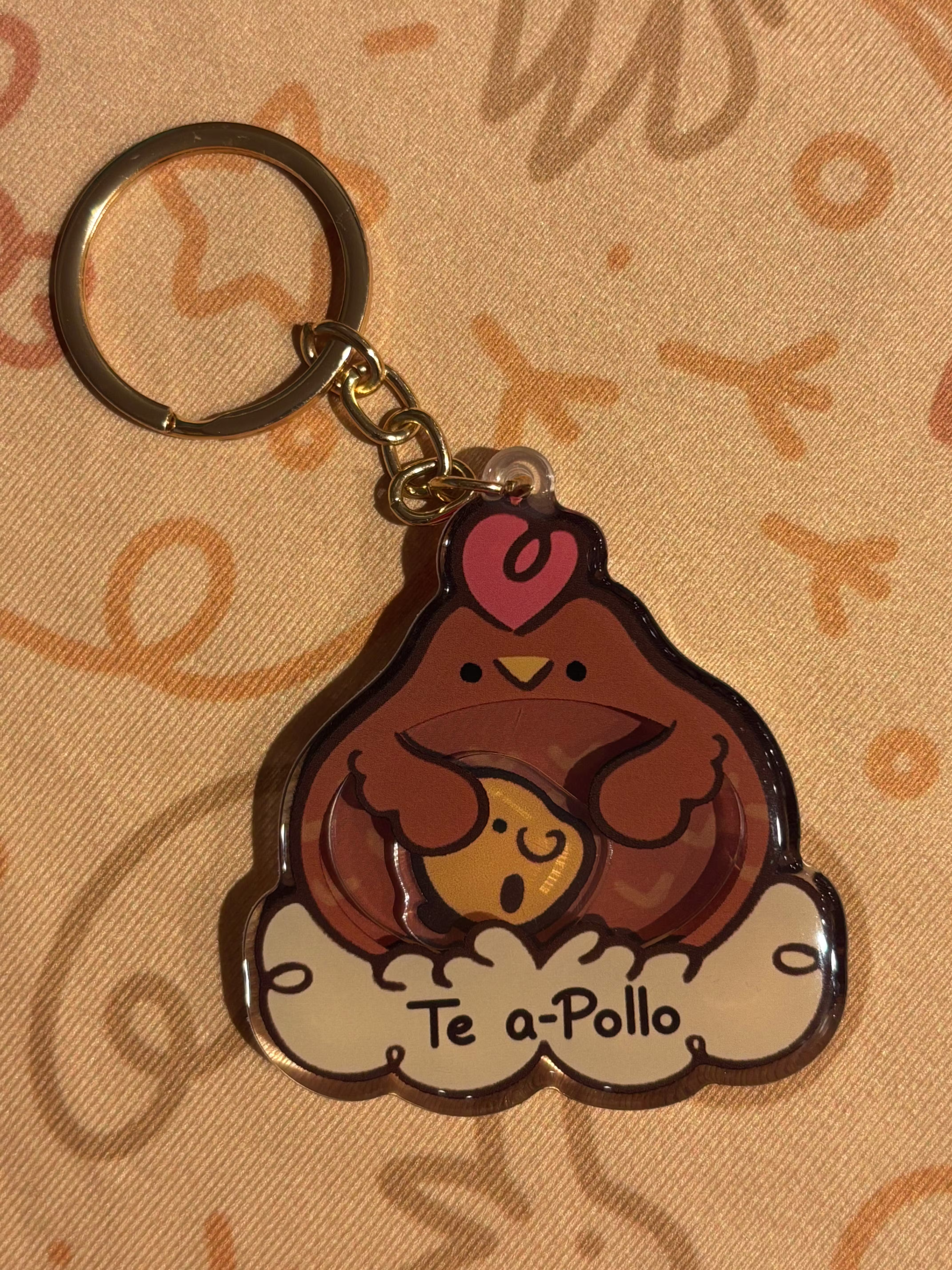 Te A-Pollo Shaker Keychain