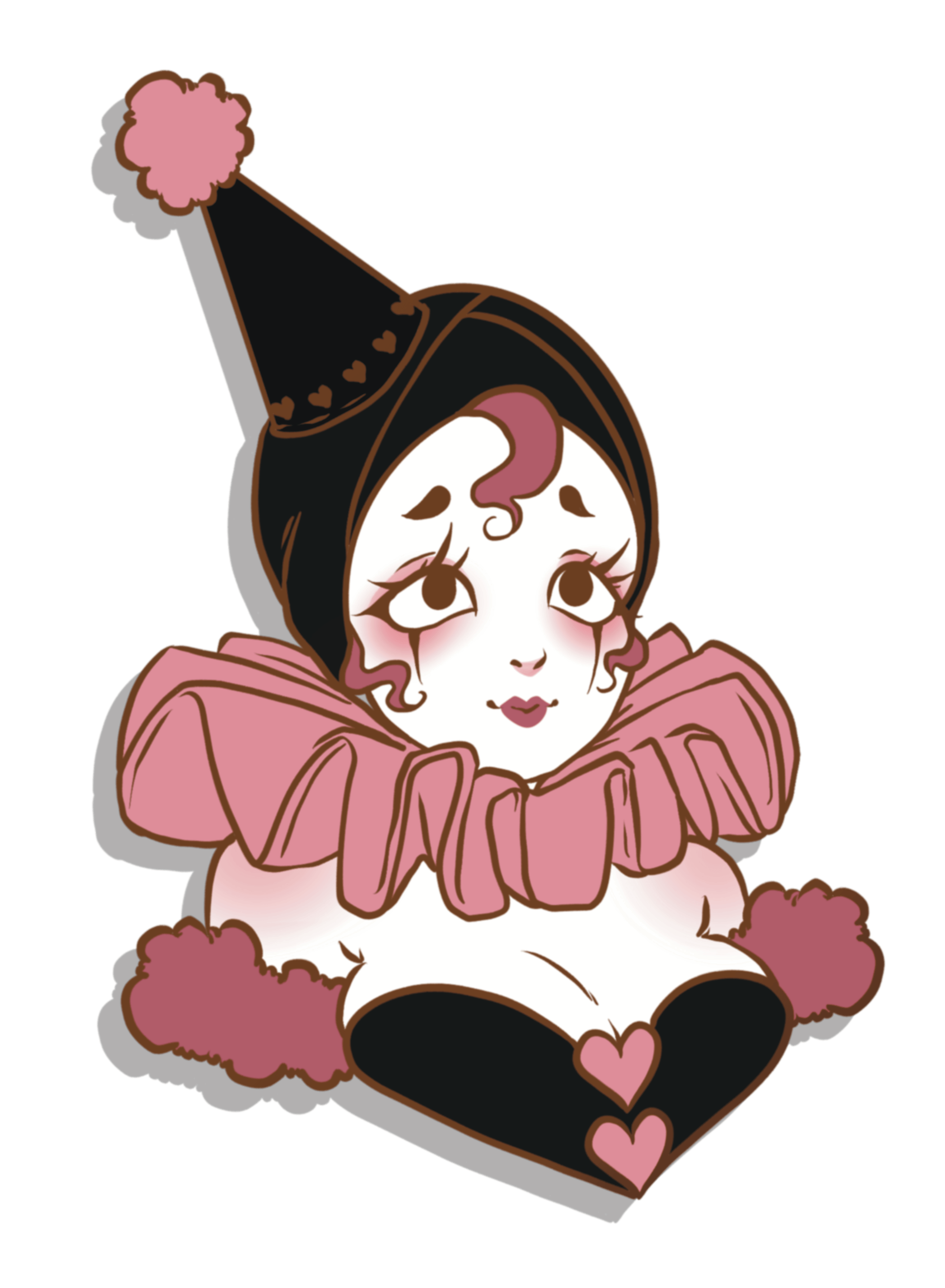Base color pierrot sticker