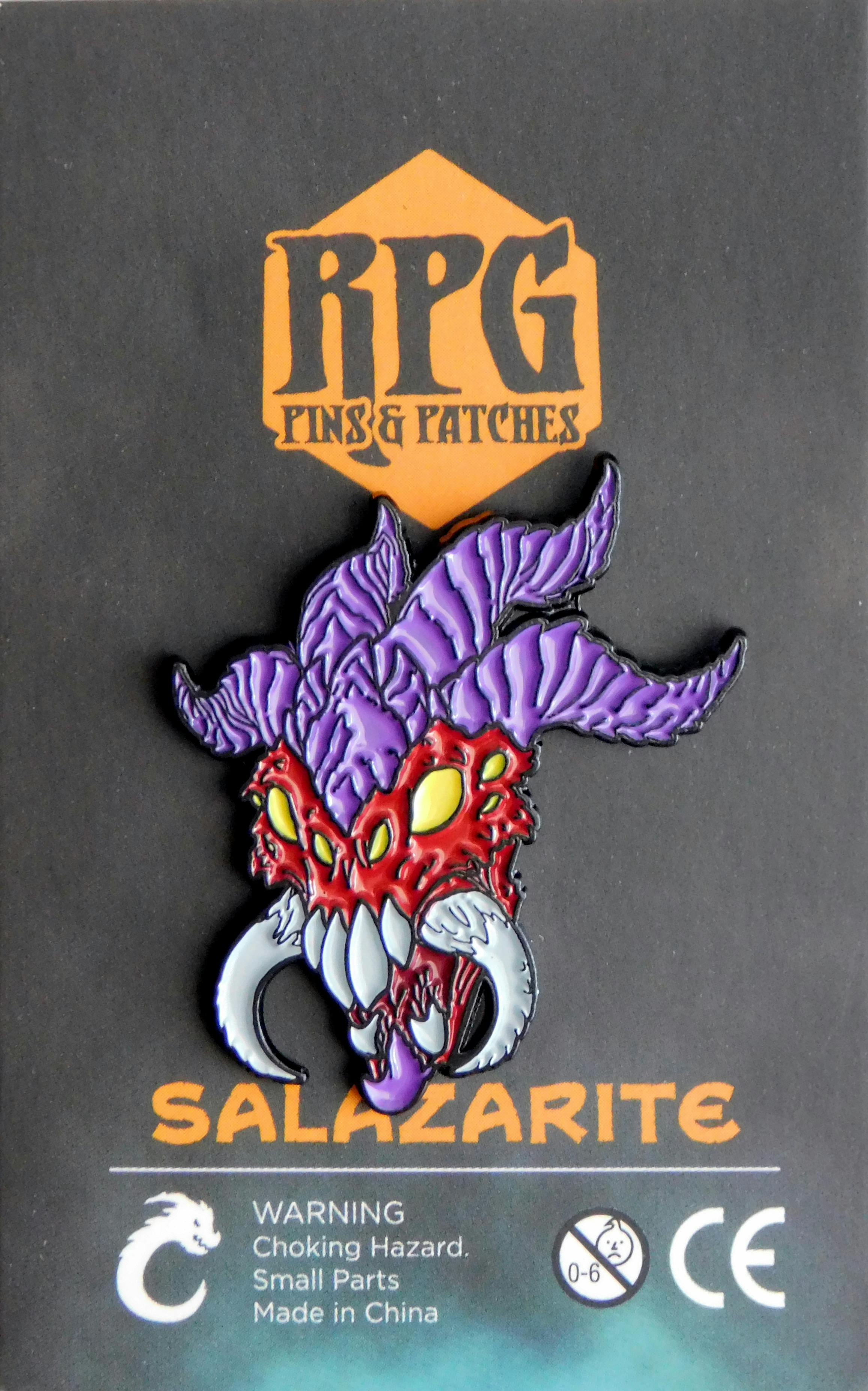 Salazarite – Fire enamel pin