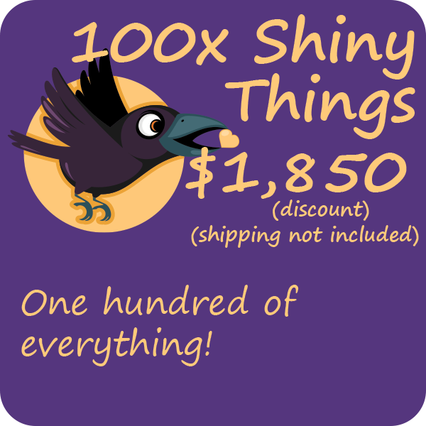 100 All The Shiny Things packs
