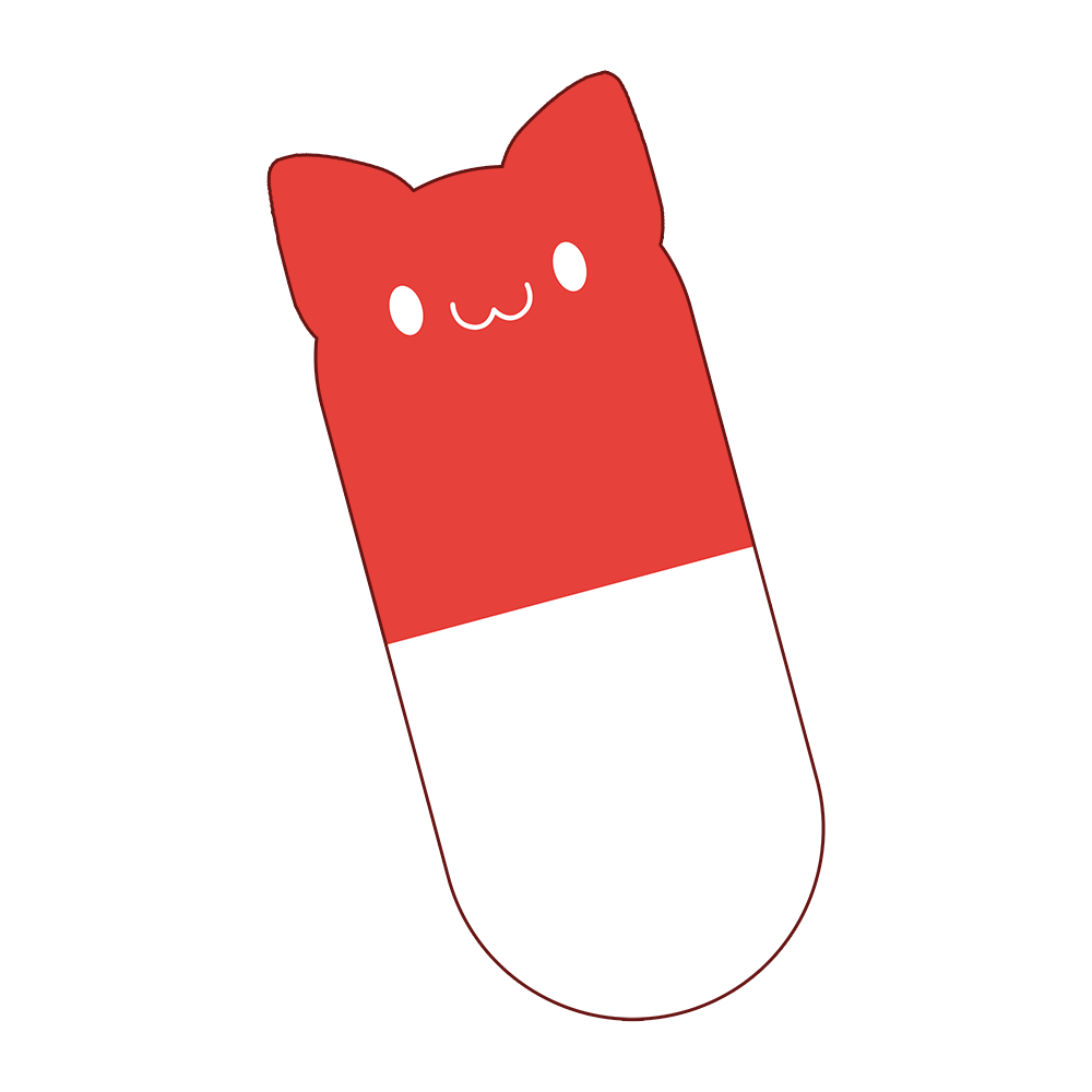 Cat Pill Pin