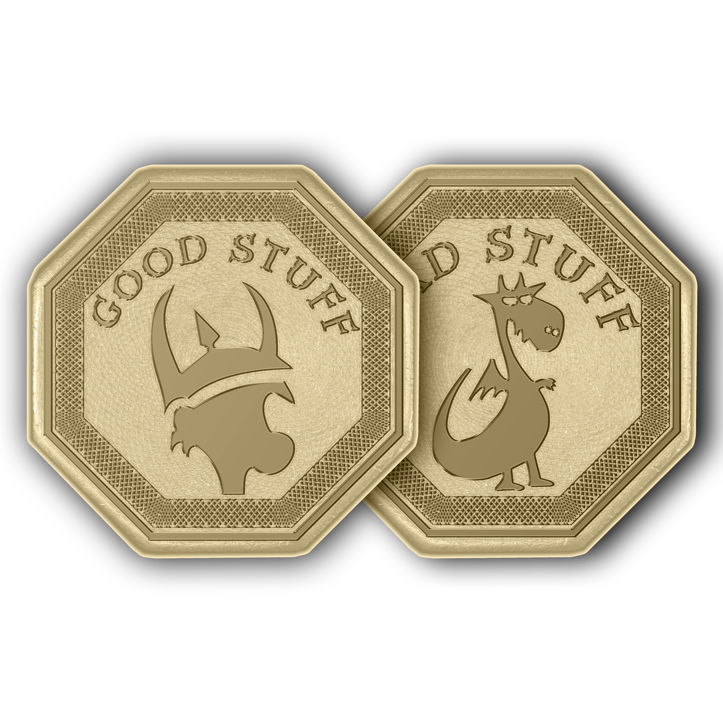 Good Stuff/Bad Stuff D2 Gold Coin