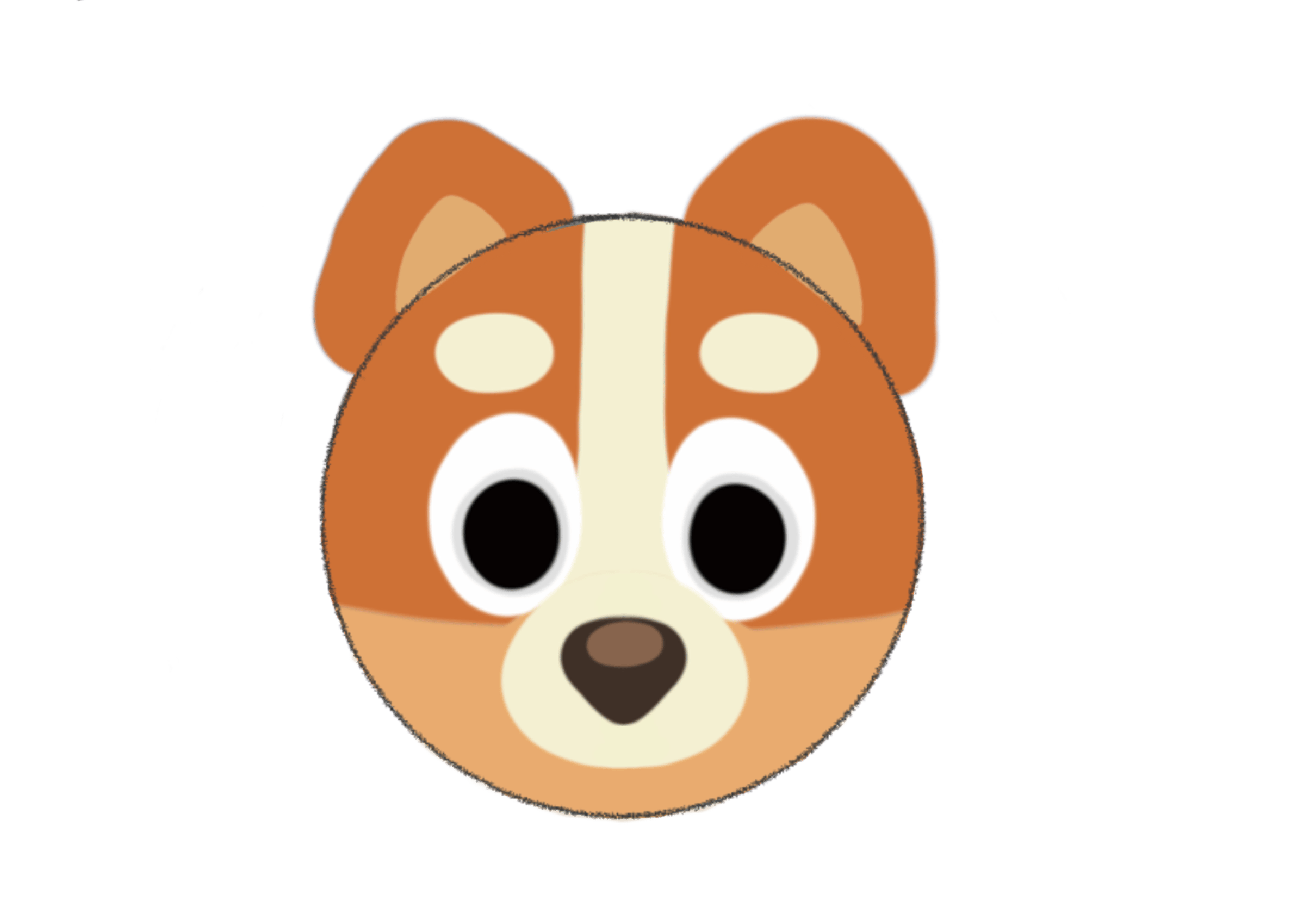 Red dog plush squishy ball